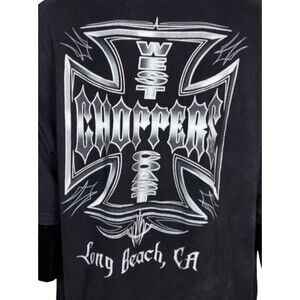 Vintage 90s Jesse Who? West Coast Choppers Cross Motorcycle Biker Graphic Tee 3X